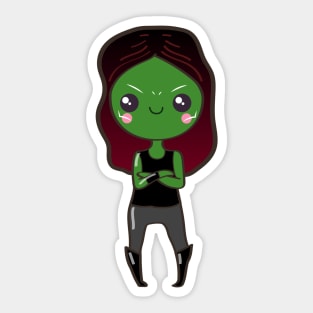 Green Space Heroine Sticker